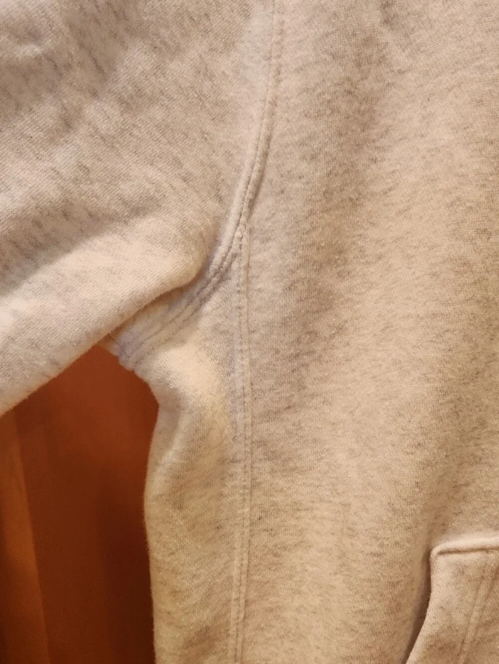 Nike Light Heather Gray Pullover Hoodie with Red Rose Embroidery
